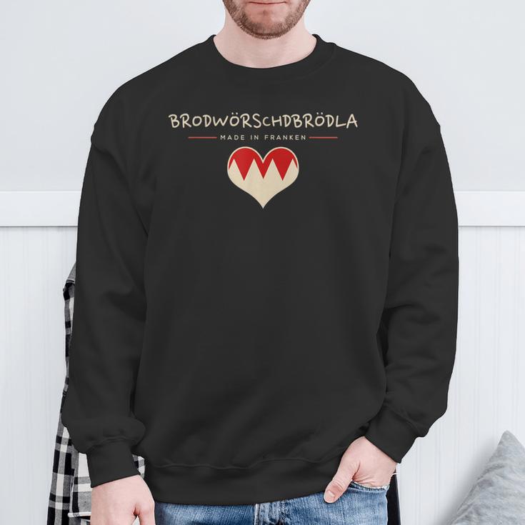 Brodwörschdbrödla Fränggisch Fränkisch Franken Sweatshirt Geschenke für alte Männer