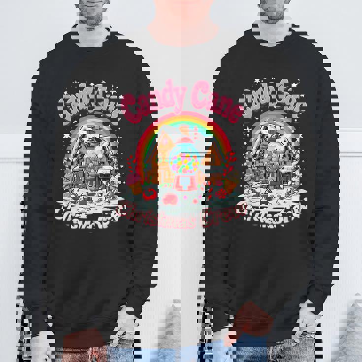 Candy Cane Christmas Crew House Candy Security Candyland Sweatshirt Gifts for Old Men