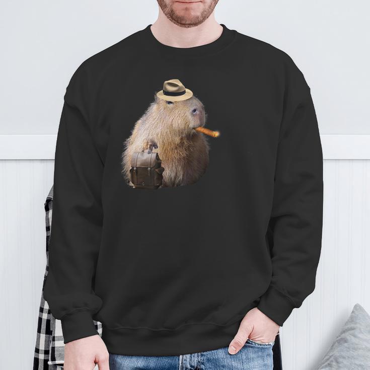 Capybara Man Wallet Cute Sweatshirt Geschenke für alte Männer