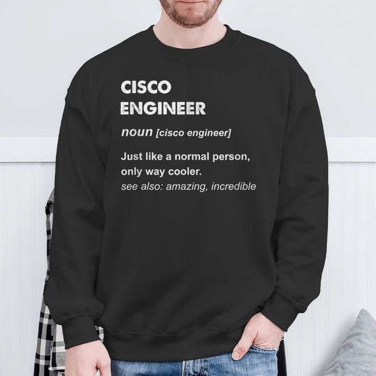 Cisco Engineer Sweatshirt Geschenke für alte Männer