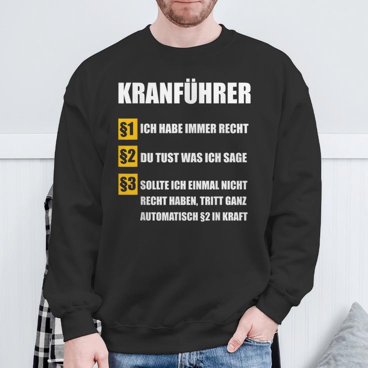 Crane Driver Sweatshirt Geschenke für alte Männer