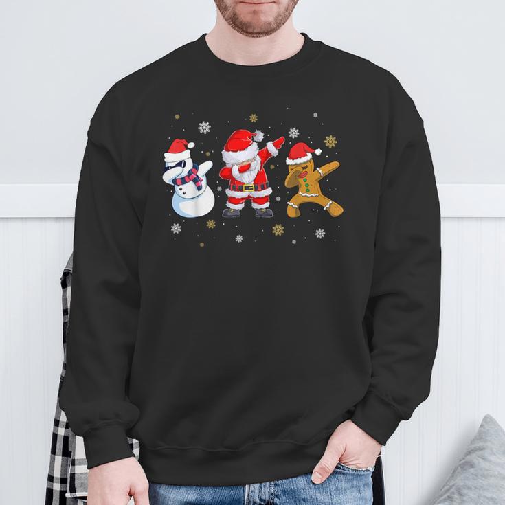 Dabbing Santa Claus For Children Sweatshirt Geschenke für alte Männer