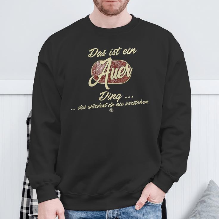 Damen Das Ist Ein Auer Ding Lustiges Familie Auer Mit-Ausschnitt Sweatshirt Geschenke für alte Männer