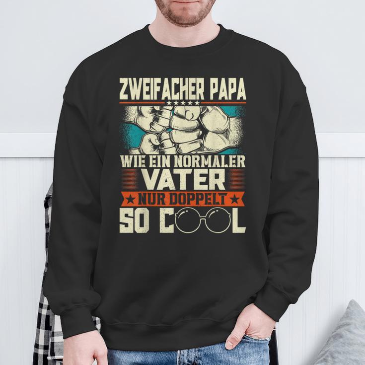 Double Father Papaon Zwei Kinder Sweatshirt Geschenke für alte Männer