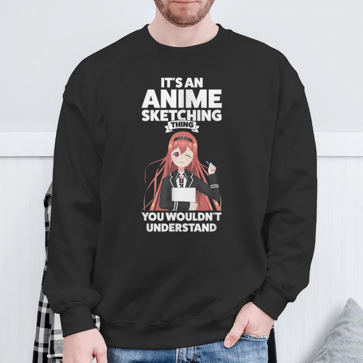 Es Ist Ein Anime-Sketching Ding Anime Merch Sweatshirt Geschenke für alte Männer