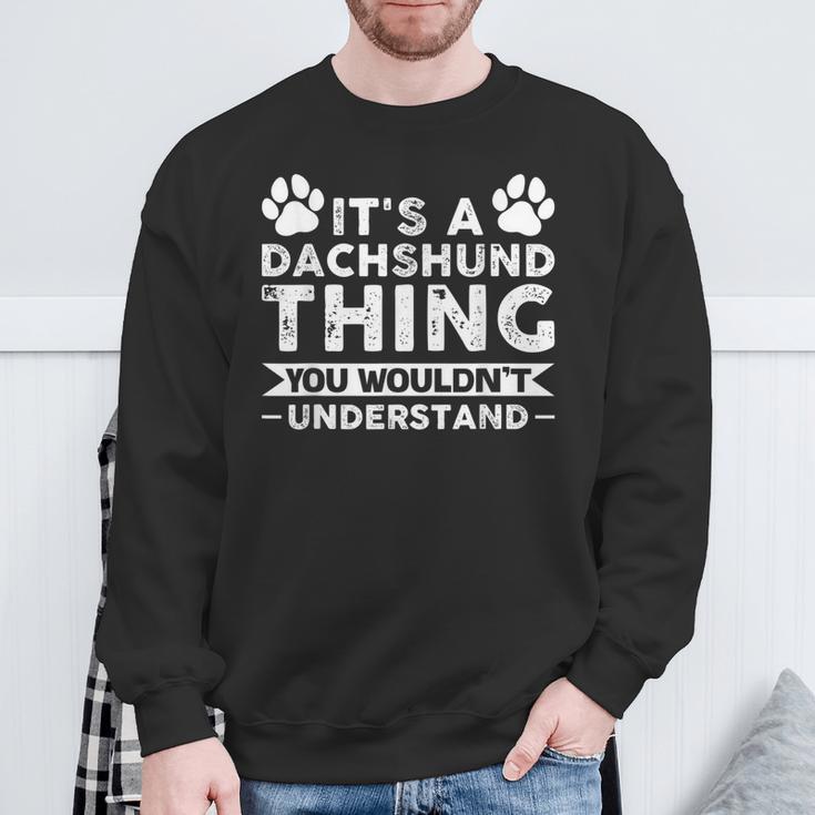 Es Ist Ein Dackel-Ding-Dackel Sweatshirt Geschenke für alte Männer