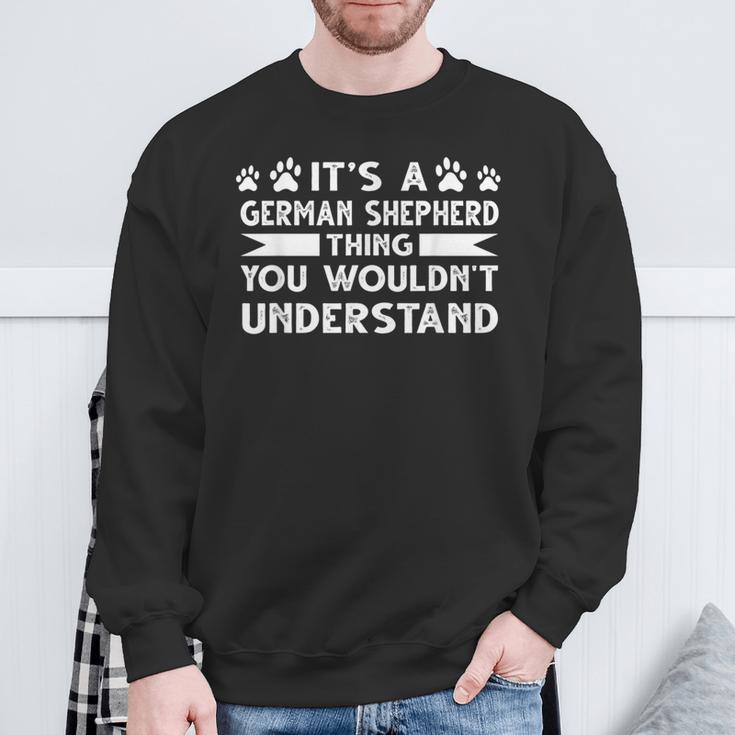 Es Ist Ein German Shepherd-Ding Deutscher Shepherd S Sweatshirt Geschenke für alte Männer