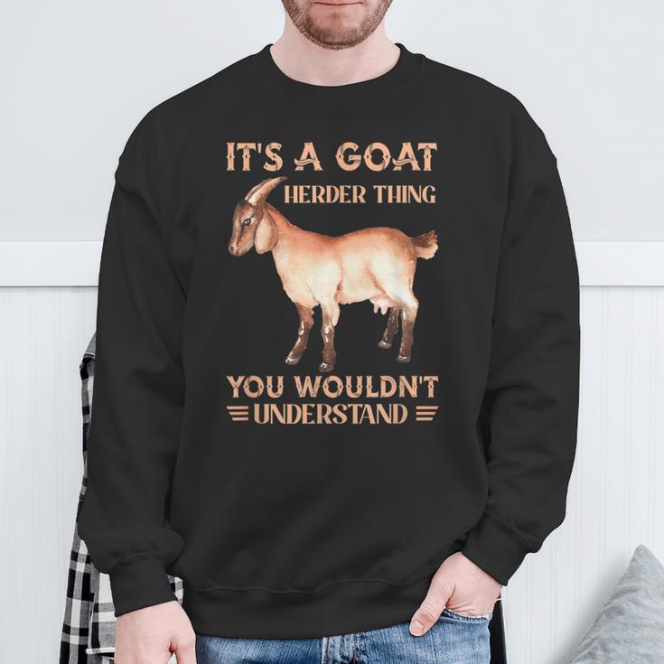 Es Ist Ein Ziegenhirten-Ding Ziegen Farmer Pet Sweatshirt Geschenke für alte Männer