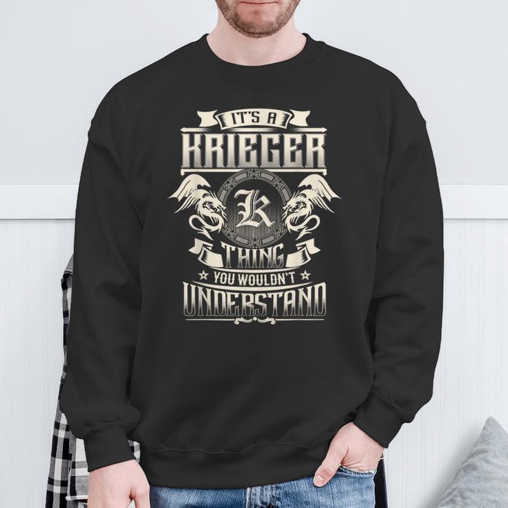 Es Ist Eine Krieger-Sache Dass Sie Den Familiennamen Nichterstehen Würden Sweatshirt Geschenke für alte Männer