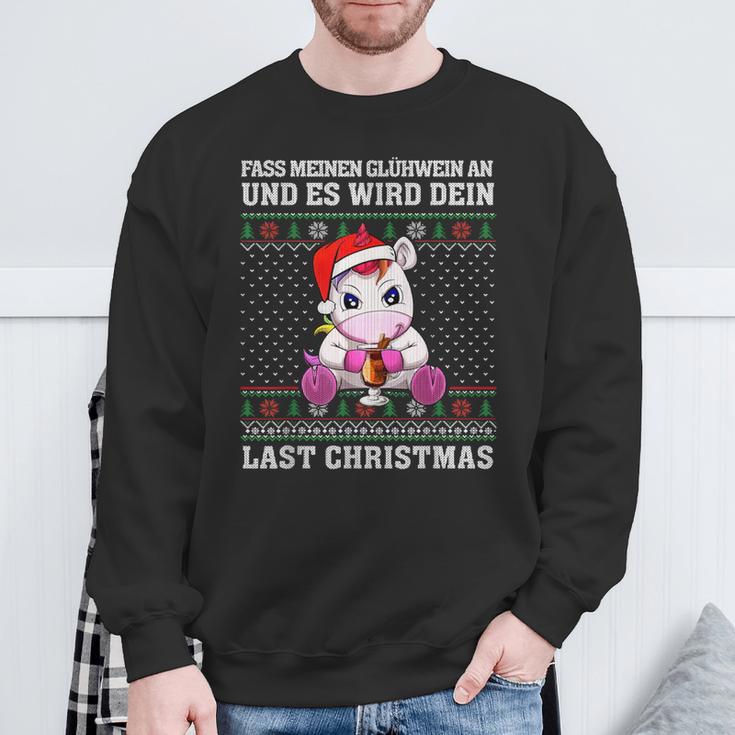 Fass Meinen Glühwein An Und Es Wird Dein Last Christmas Sweatshirt Geschenke für alte Männer