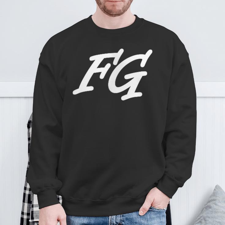 Fg Initials First Name F Surname G All Names With F Sweatshirt Geschenke für alte Männer