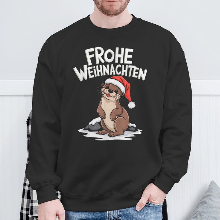 Frohe Weihnachten Otter Frohe Weihnachten Sweatshirt Geschenke für alte Männer