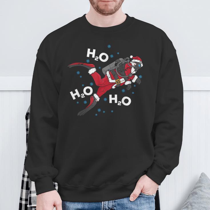 Diving H2o H2o H2o H2o Word Game Sweatshirt Geschenke für alte Männer