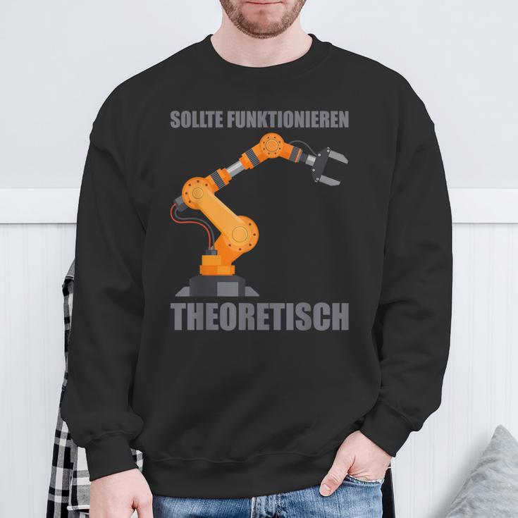 Engineering Robot Engineering Electric Engineer Sweatshirt Geschenke für alte Männer