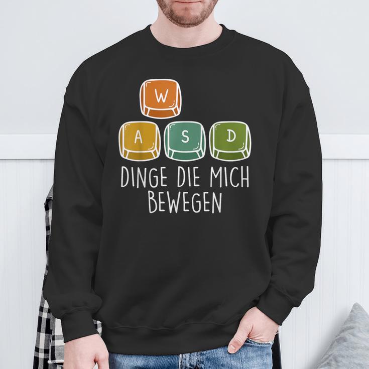 Gamer Dinge Die Mich Bewegen Game Consoleideo Game Sweatshirt Geschenke für alte Männer