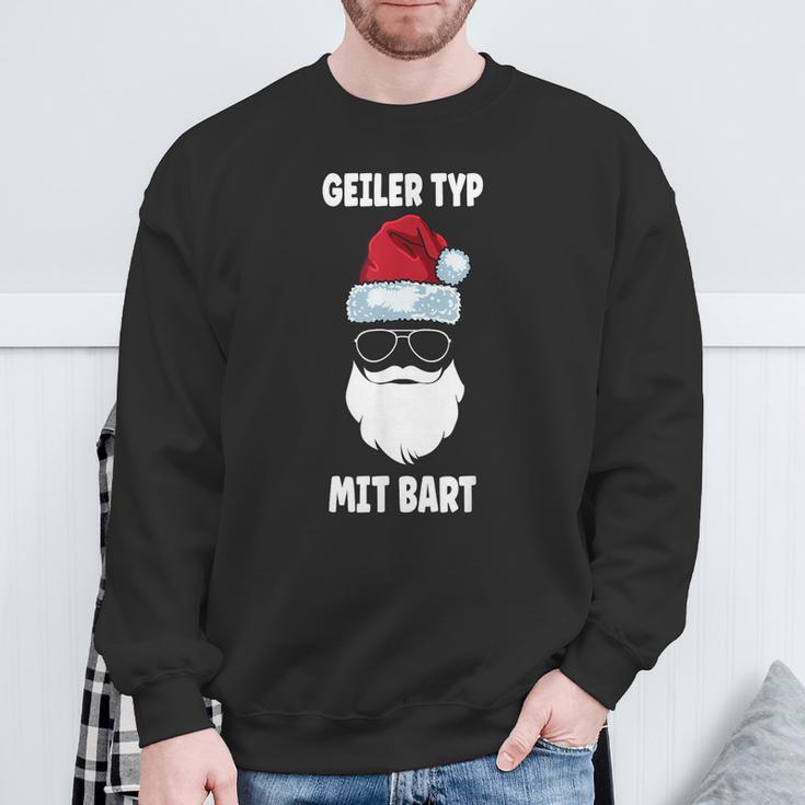 Geiler-Typmitbart Christmas Beard Sweatshirt Geschenke für alte Männer