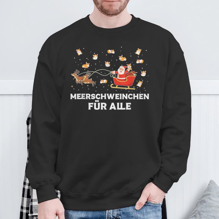 Guinea Pigs For All Guinea Pig Santa Claus Sweatshirt Geschenke für alte Männer