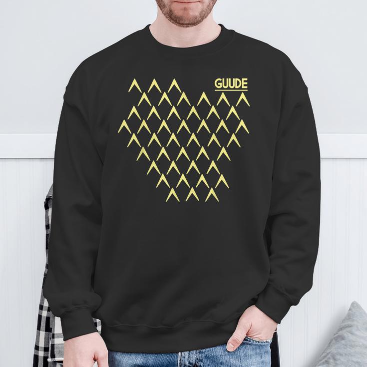 Guude Ribbed Abbelwoiglas Pattern Cider Bembel Hessen Sweatshirt Geschenke für alte Männer