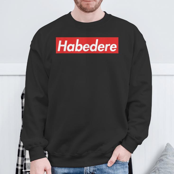 Habedere Red Box Logo Habe Die Ehre Bavarian Sweatshirt Geschenke für alte Männer