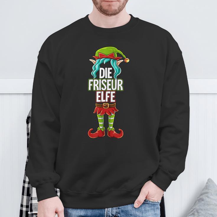 Hairdresser Elf Partner Look Christmas Sweatshirt Geschenke für alte Männer