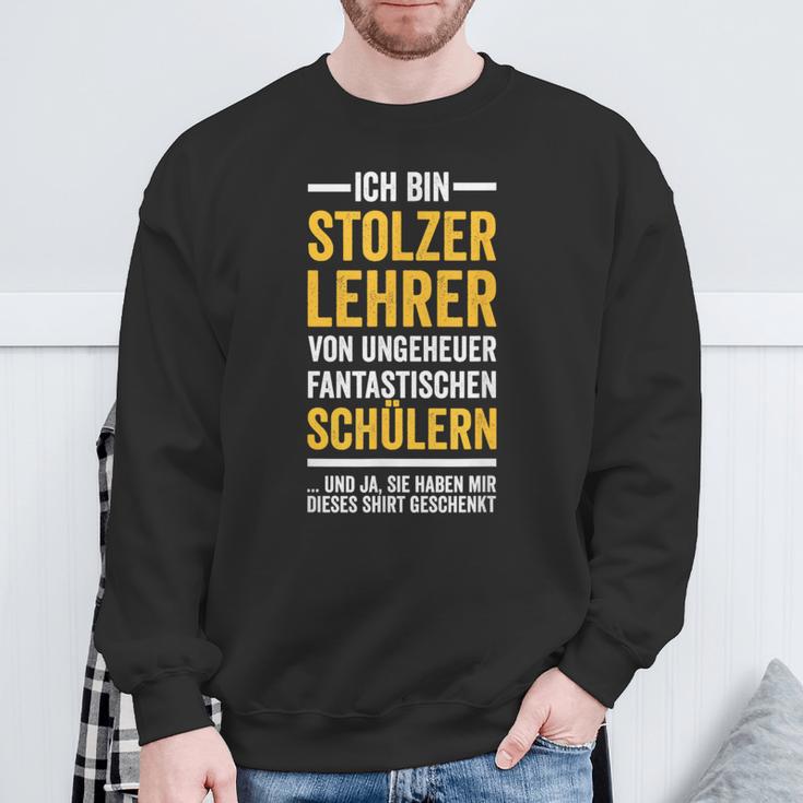 Ich Bin Stolzer Lehreron Fantastische Students Sweatshirt Geschenke für alte Männer