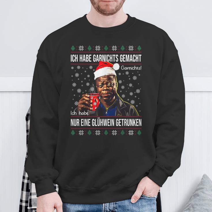 Ich Habe Garnichts Gemacht Nur Eine Glühwein Getrunken Xmas Sweatshirt Geschenke für alte Männer