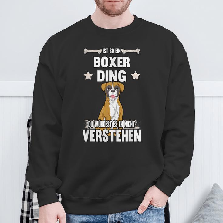 Ist So Ein Boxer Ding Hund Saying Sweatshirt Geschenke für alte Männer