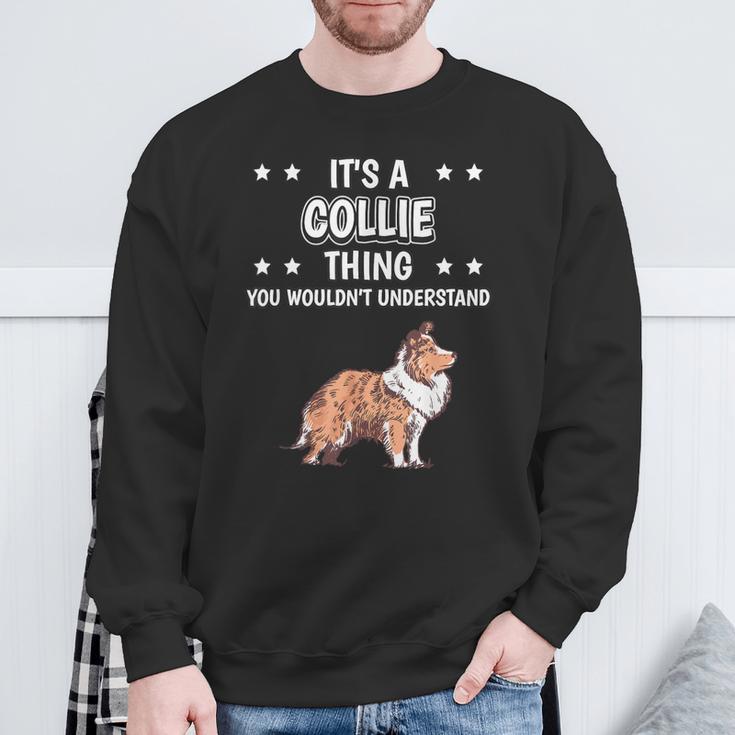 Ist So Ein Collie Ding Lustiger Spruch Collies Sweatshirt Geschenke für alte Männer