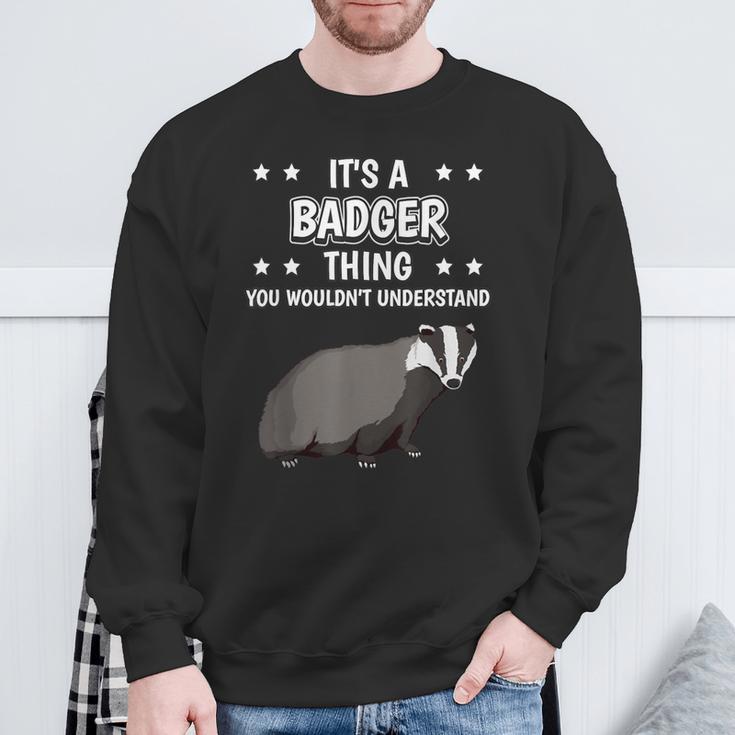 Ist So Ein Dachs Ding Saying Badger Sweatshirt Geschenke für alte Männer