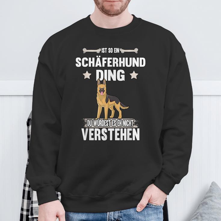 Ist So Ein Deutscher Shepherd Ding Dog S Sweatshirt Geschenke für alte Männer