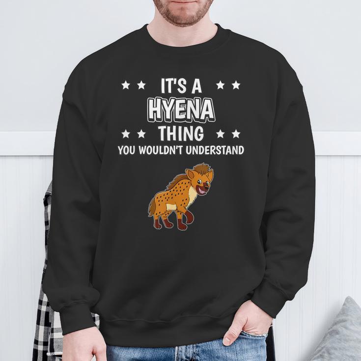 Ist So Ein Hyäne Ding Lustiger Spruch Hyänen Sweatshirt Geschenke für alte Männer