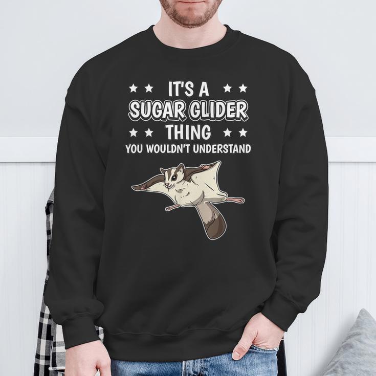 Ist So Ein Kurzkopfgleitbeutler Ding Spruch Sugar Glider Sweatshirt Geschenke für alte Männer