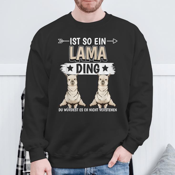 Ist So Ein Lama Ding Lamas Sweatshirt Geschenke für alte Männer