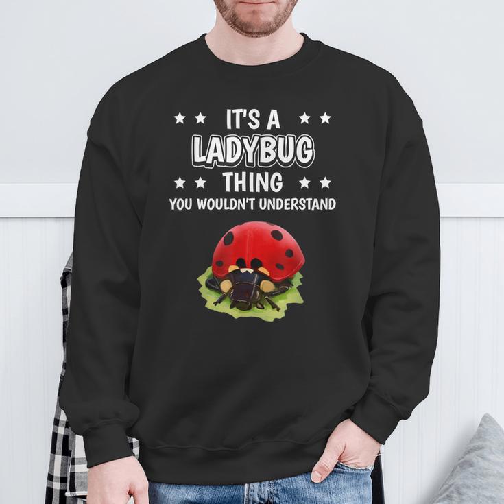 Ist So Ein Marienkäfer Ding Lustiger Spruch Marienkäfer Sweatshirt Geschenke für alte Männer