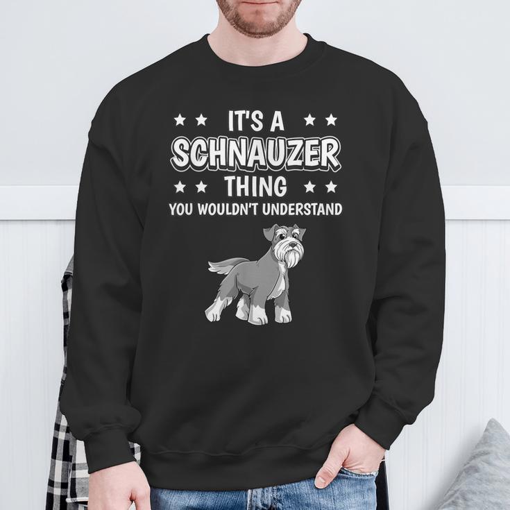 Ist So Ein Schnauzer Ding Lustiger Spruch Schnauzer Sweatshirt Geschenke für alte Männer