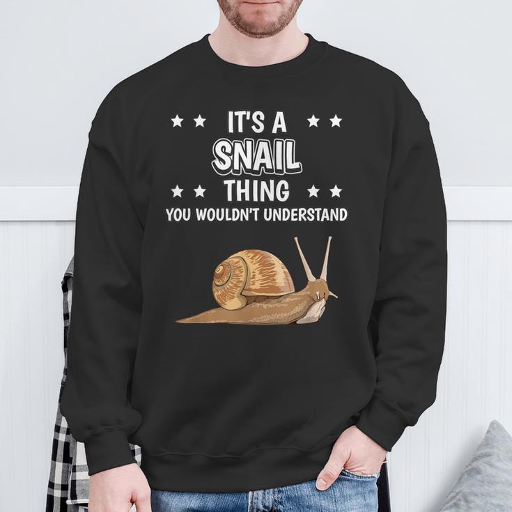 Ist So Ein Schnecke Ding Lustiger Spruch Schnecken Sweatshirt Geschenke für alte Männer