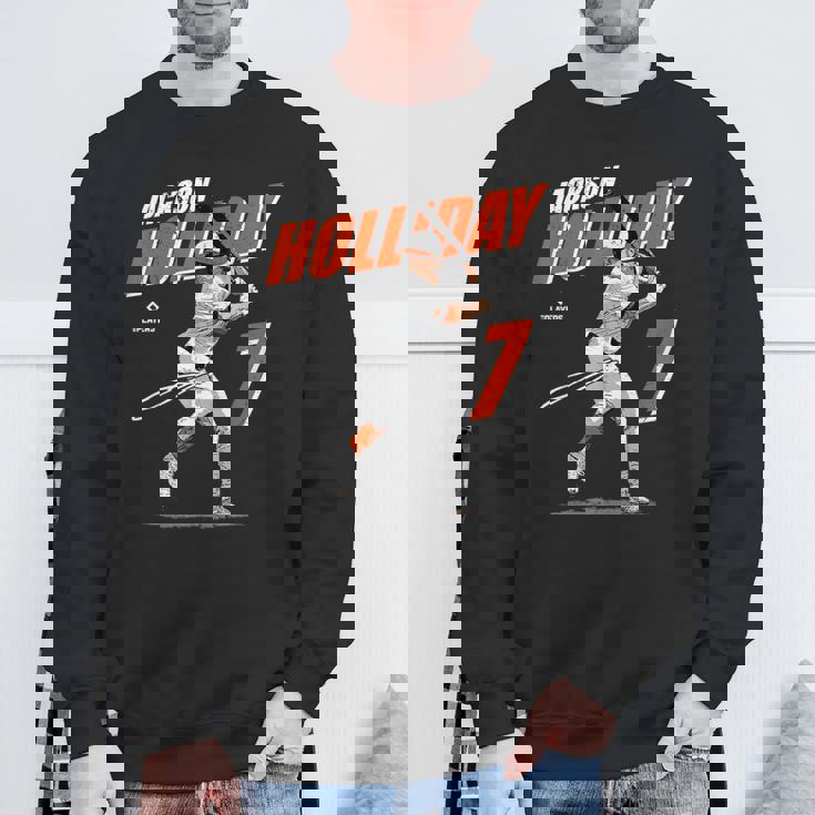 Jackson Holiday Baltimore Baseball Players Mlbhol3001 Sweatshirt Gifts for Old Men