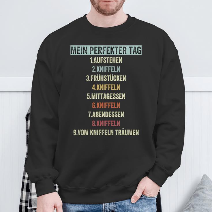 Kniffelintage Text For Cube Fans Mein Perfekt Tag Sweatshirt Geschenke für alte Männer