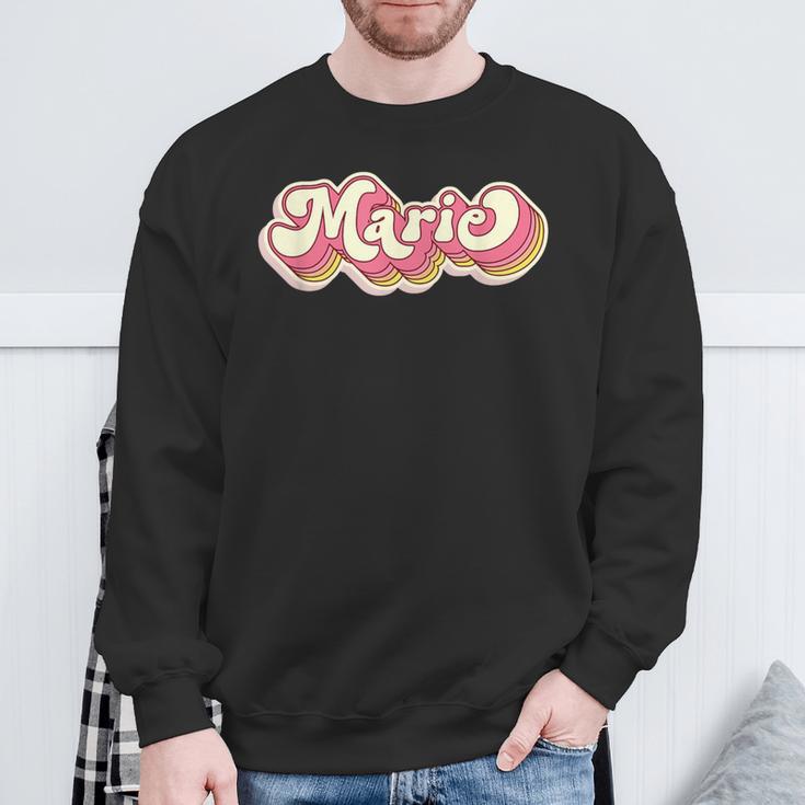 Marie Name Personalised First Name Surname Sweatshirt Geschenke für alte Männer