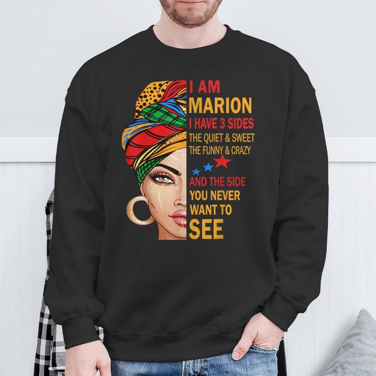 Marion Name Surname Family Surname Marion Sweatshirt Geschenke für alte Männer