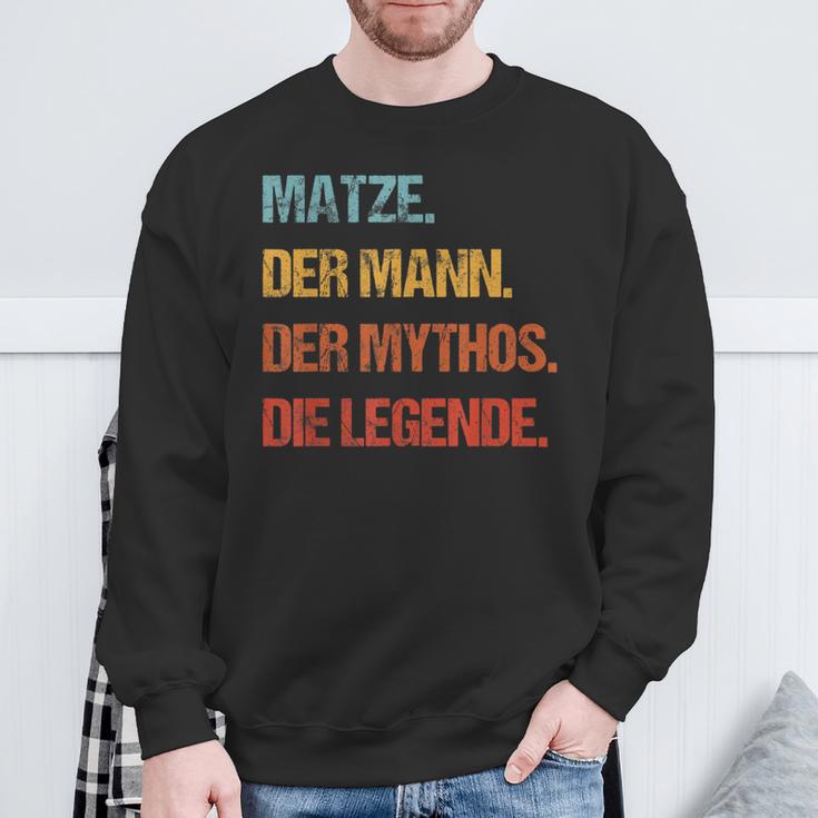 Matze Der Mann Der Mythos Die Legend First Name Sweatshirt Geschenke für alte Männer