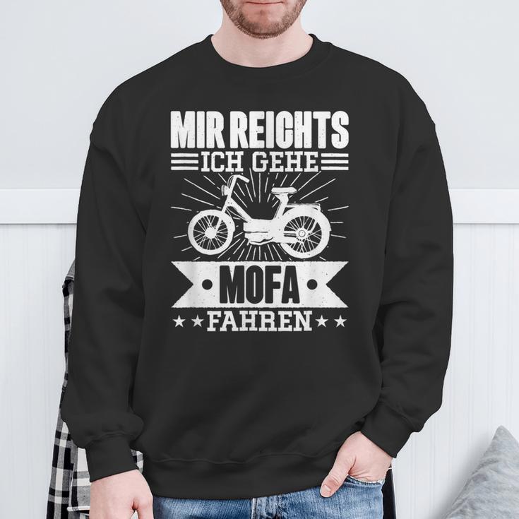 Mir Reichts Ich Geh Mofa Fahren Lsutig Moped Sweatshirt Geschenke für alte Männer