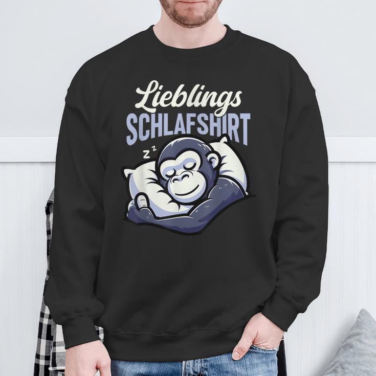 Offizielles Schlaf Gorilla Langschläfer Morgenmuffel Sweatshirt Geschenke für alte Männer