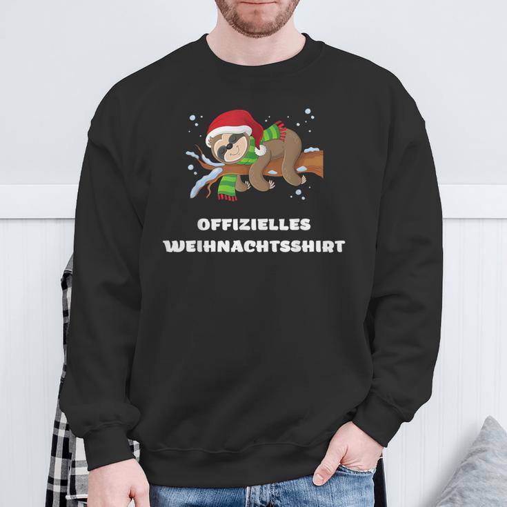 Offizielles Weihnachts Faultier Weihnachten Sweatshirt Geschenke für alte Männer