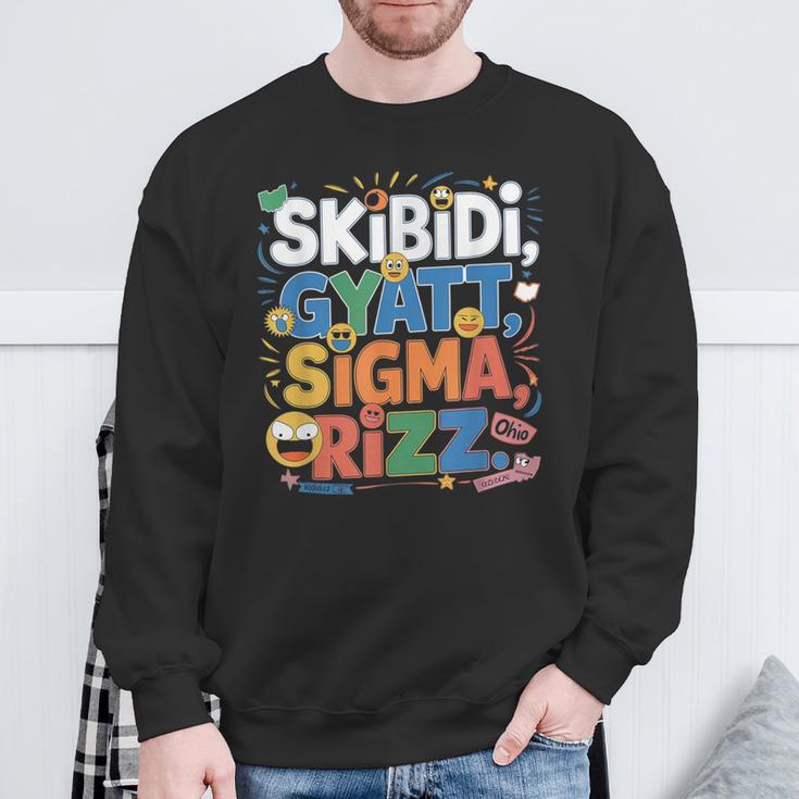 Ohio Skibidi Gyatt Sigma Rizz Sweatshirt Geschenke für alte Männer