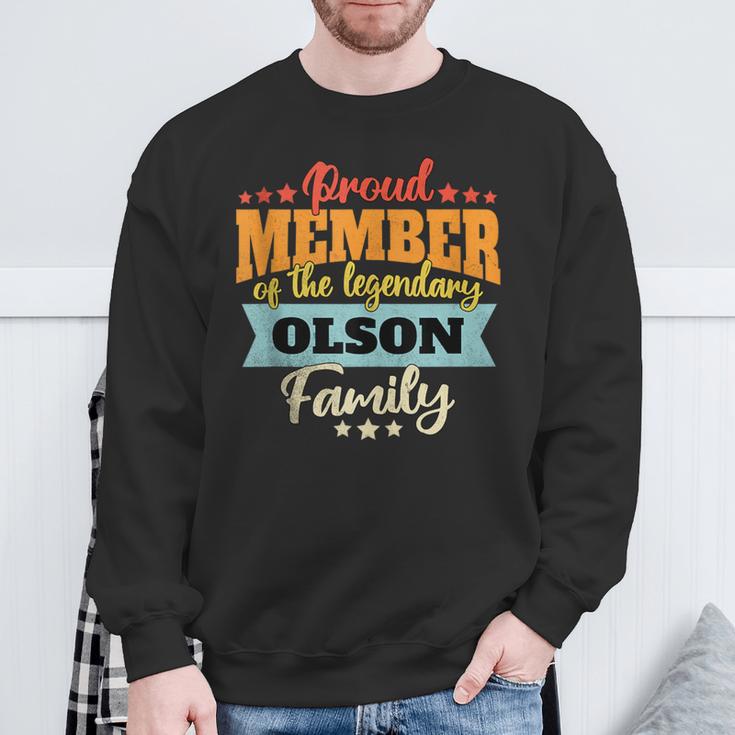 Olson Nachname Olson Sweatshirt Geschenke für alte Männer