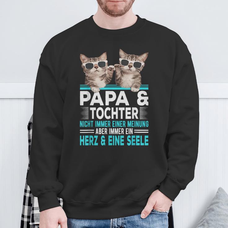 Papa Und Tochter Herz Und Eine Seele Partner Look Sweatshirt Geschenke für alte Männer