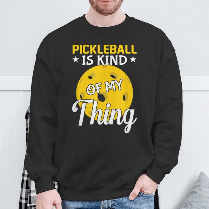 Pickleball Ist Irgendwie Mein Ding Pickleball-Liebhaber Sweatshirt Geschenke für alte Männer