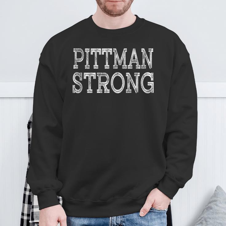 Pittman Strong Squad Family Reunion Last Name Team Custom Sweatshirt Geschenke für alte Männer