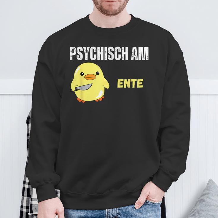 Psychisch Am Ente Lustiges Sweatshirt Geschenke für alte Männer